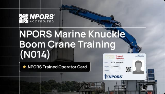 NPORS Marine Knuckle Boom Crane Training (N014)