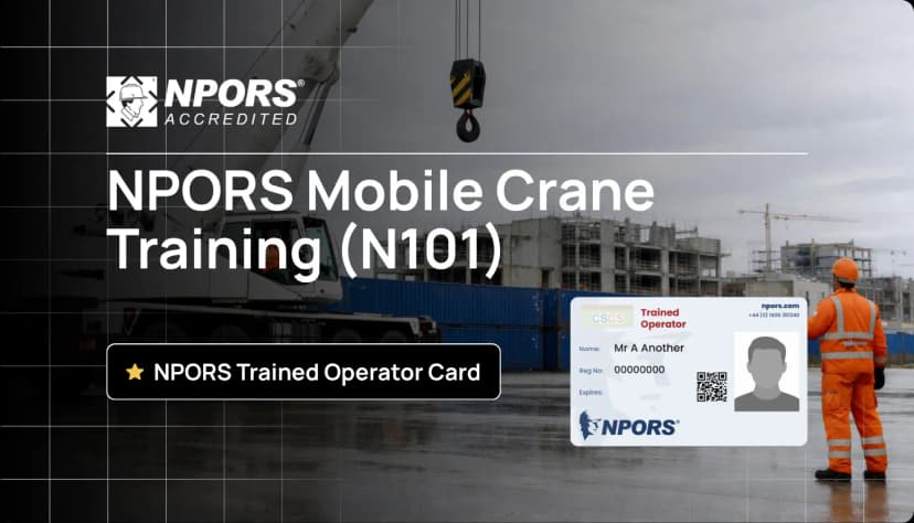 NPORS Mobile Crane Training (N101) with a trained operator card