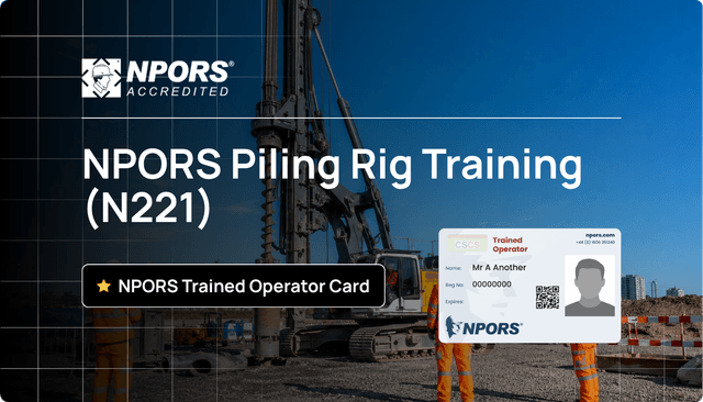 NPORS Piling Rig Training (N221)