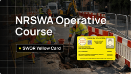 NRSWA Operative Course image with SWQR Yellow Card