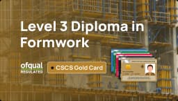 Level 3 NVQ in Formwork – work-based construction training for CSCS Gold Card eligibility