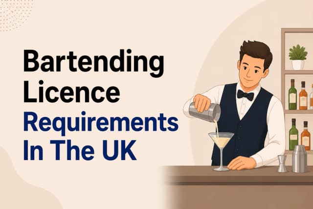 Requirements of bartending licence in the UK