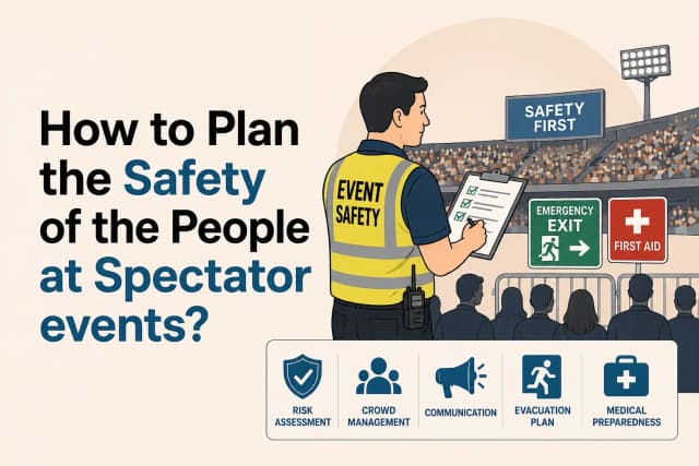 How to plan safety of people at spectator events 